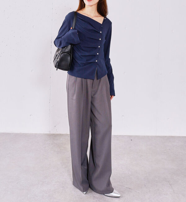 archives「【ＯＮかわ】２ｗａｙアシメボタンカットＴＯＰＳ」|Tシャツ・カットソー|