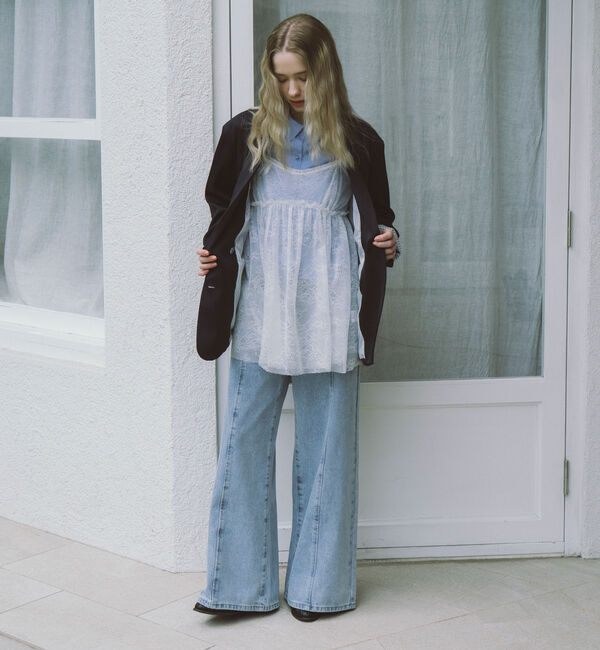 archives「レースギャザーキャミチュニック」|シャツ・ブラウス|