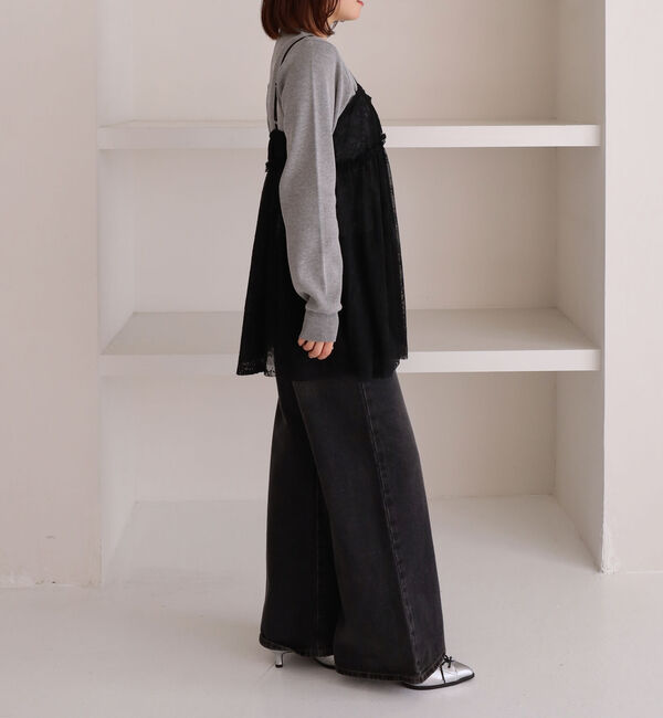 archives「レースギャザーキャミチュニック」|シャツ・ブラウス|