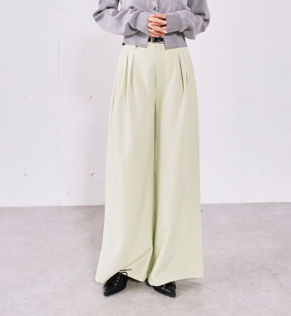 archives「ベルト付カラータックスラックス」|チノ|