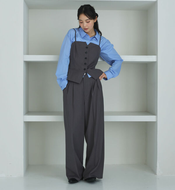 archives「【ＯＮかわ】ウォッシャブルベルト付きスラックス」|チノ|