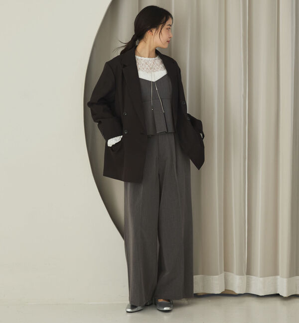 archives「【ＯＮかわ】ウォッシャブルベルト付きスラックス」|チノ|