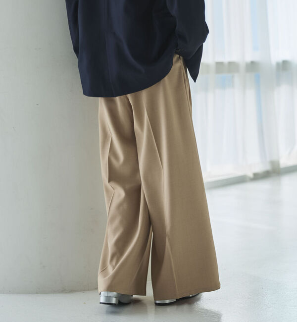 archives「【ＯＮかわ】ウォッシャブルベルト付きスラックス」|チノ|