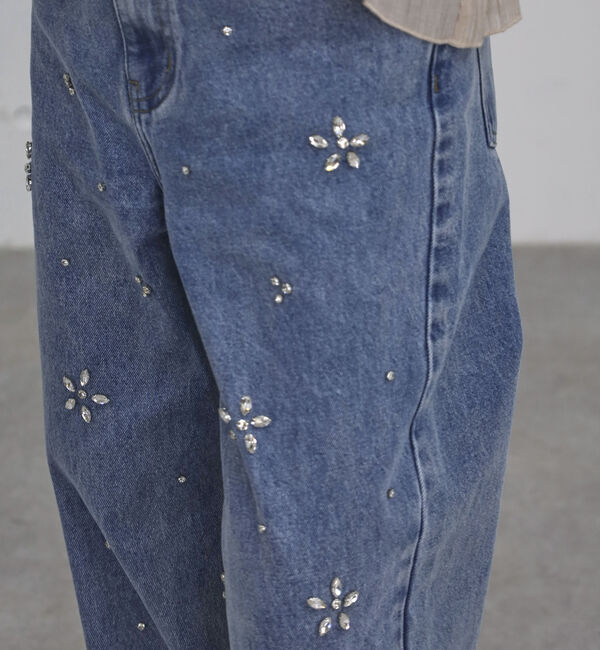 archives「ビジューストレートデニム」|デニム|