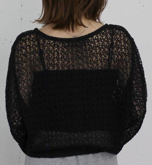 archives「ネップヤーンメッシュニットカーディガン」|カーディガン|