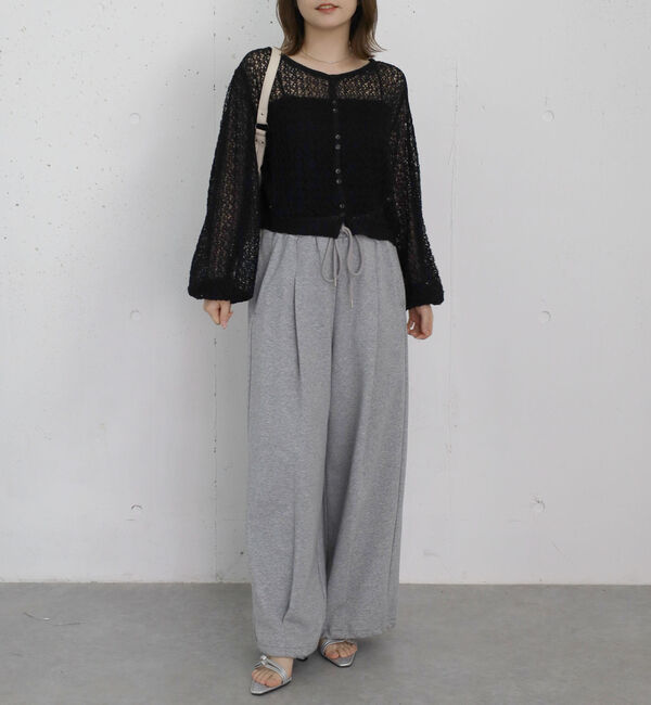 archives「ネップヤーンメッシュニットカーディガン」|カーディガン|