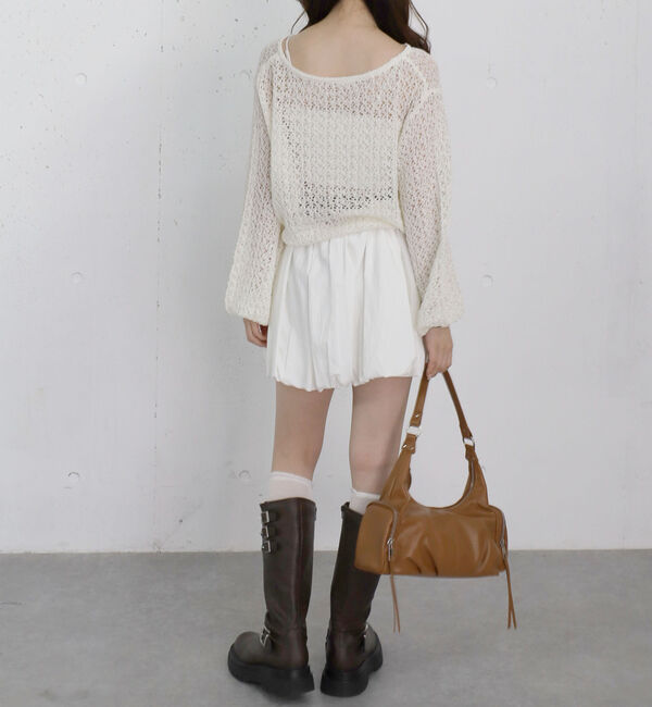 archives「ネップヤーンメッシュニットカーディガン」|カーディガン|