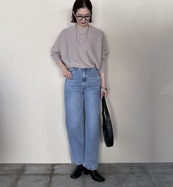 Doux archives「ロングリブドルマンプルオーバー」|ニット・セーター|