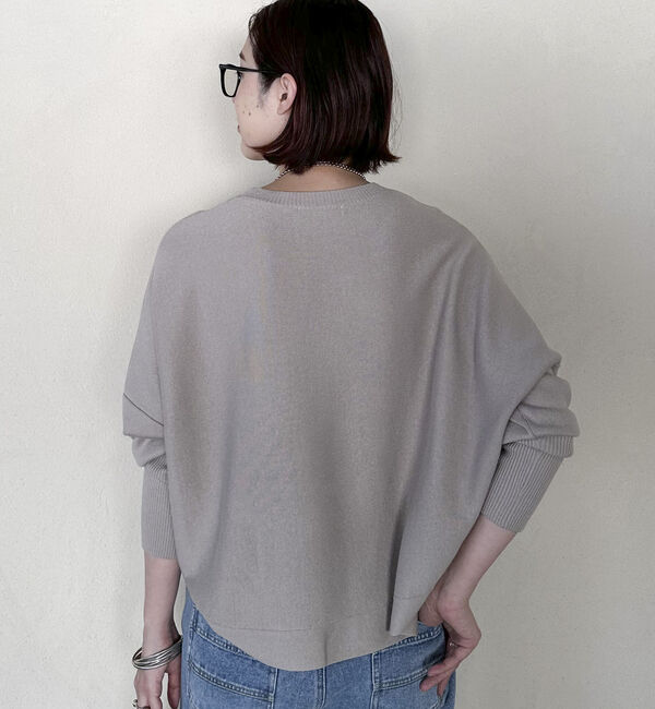 Doux archives「ロングリブドルマンプルオーバー」|ニット・セーター|