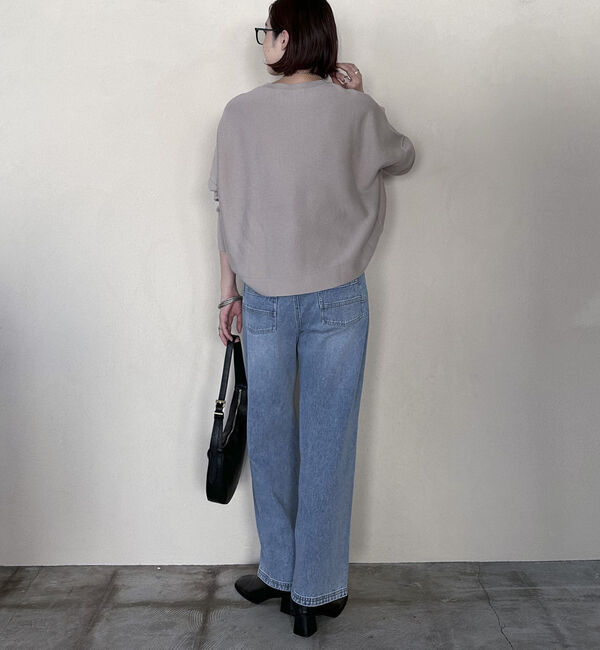 Doux archives「ロングリブドルマンプルオーバー」|ニット・セーター|