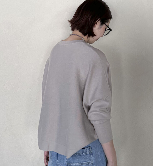 Doux archives「ロングリブドルマンプルオーバー」|ニット・セーター|