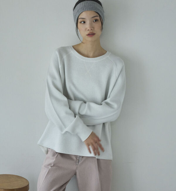 Doux archives「ラメ混スウェットライクニット」|ニット・セーター|OFF WHITE