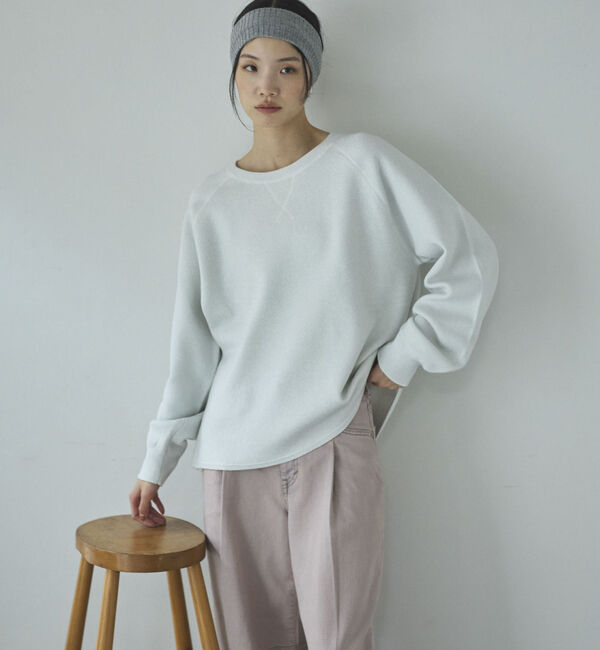 Doux archives「ラメ混スウェットライクニット」|ニット・セーター|