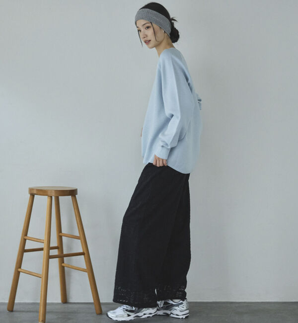 Doux archives「ラメ混スウェットライクニット」|ニット・セーター|