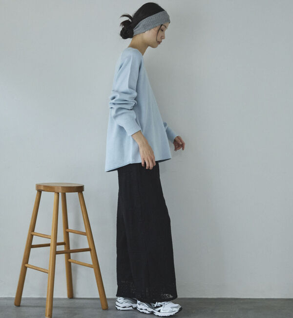 Doux archives「ラメ混スウェットライクニット」|ニット・セーター|