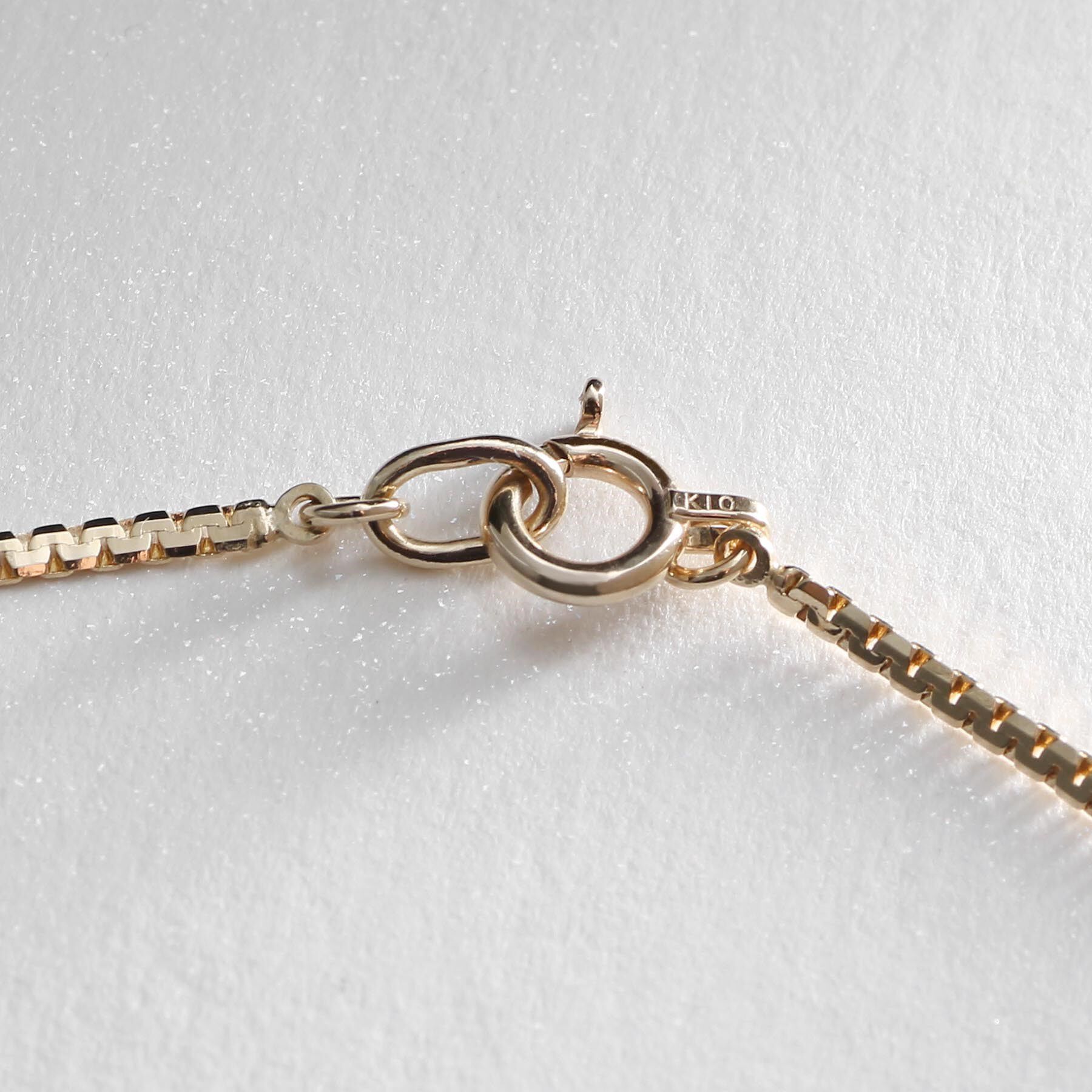 COCOSHNIK「K10ベネチアンフラット ネックレス」|ネックレス|