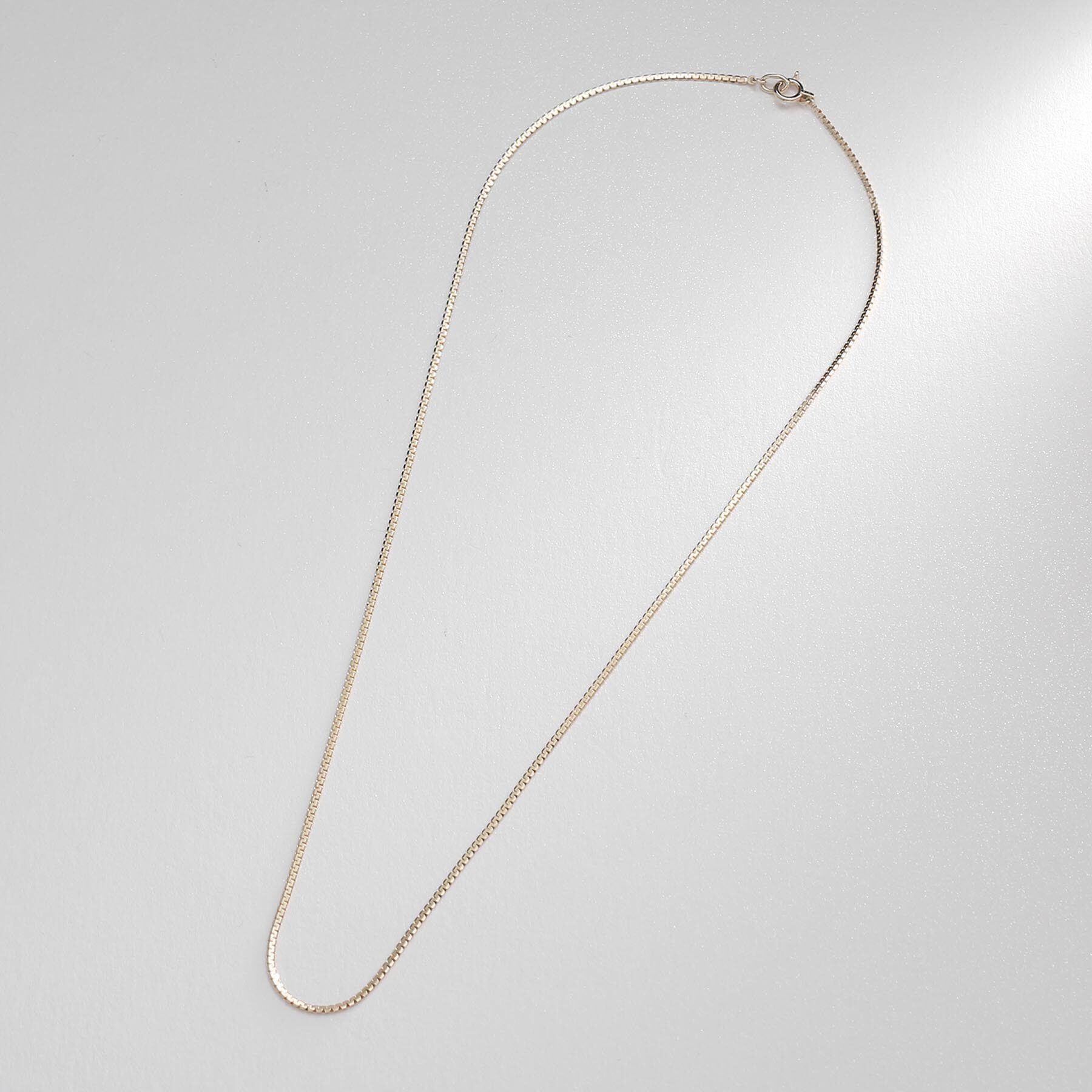 COCOSHNIK「K10ベネチアンフラット ネックレス」|ネックレス|