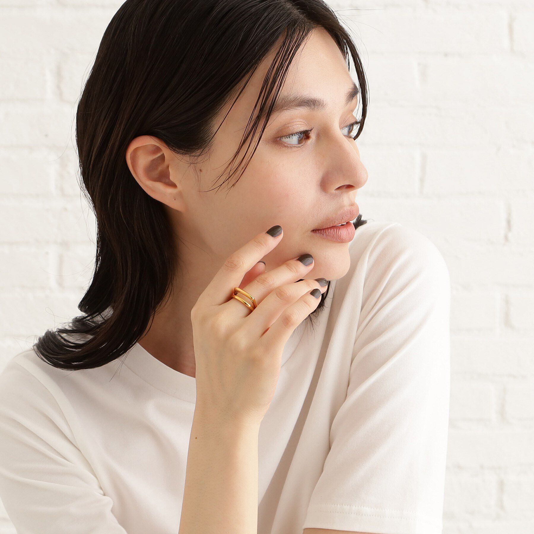 COCOSHNIK ONKITSCH「シルバー フロートリング スクエア GP」|リング|