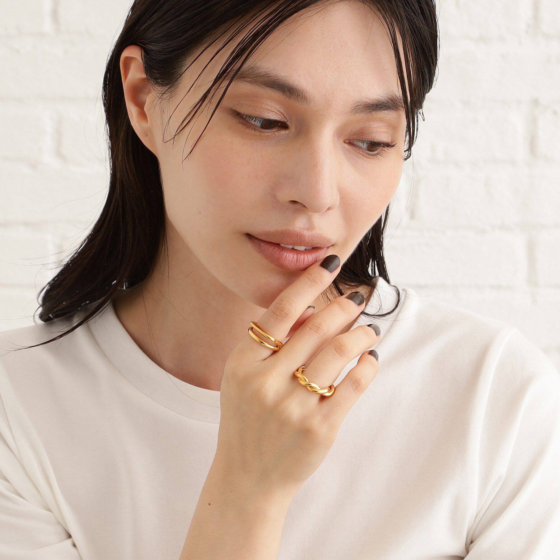 COCOSHNIK ONKITSCH「シルバー フロートリング スクエア GP」|リング|