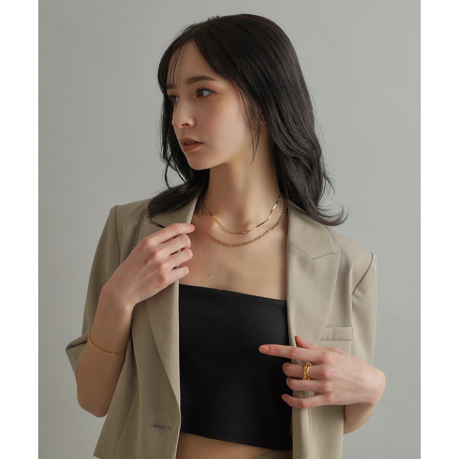 COCOSHNIK ONKITSCH「シルバー バンドリング トリプル GP」|リング|