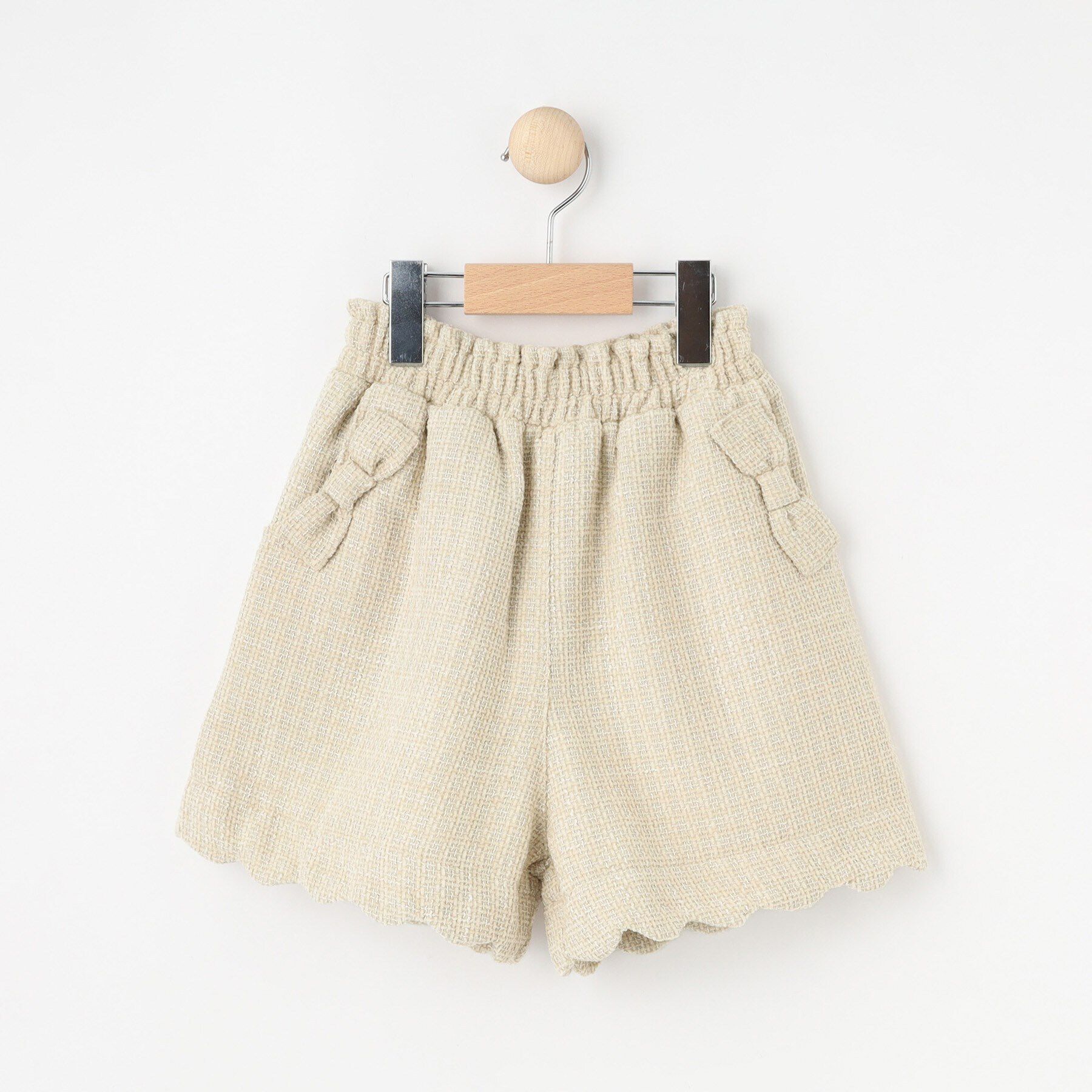 SHOO･LA･RUE「【100-140cm/プチセレ】ツイードショートパンツ」|キュロット|