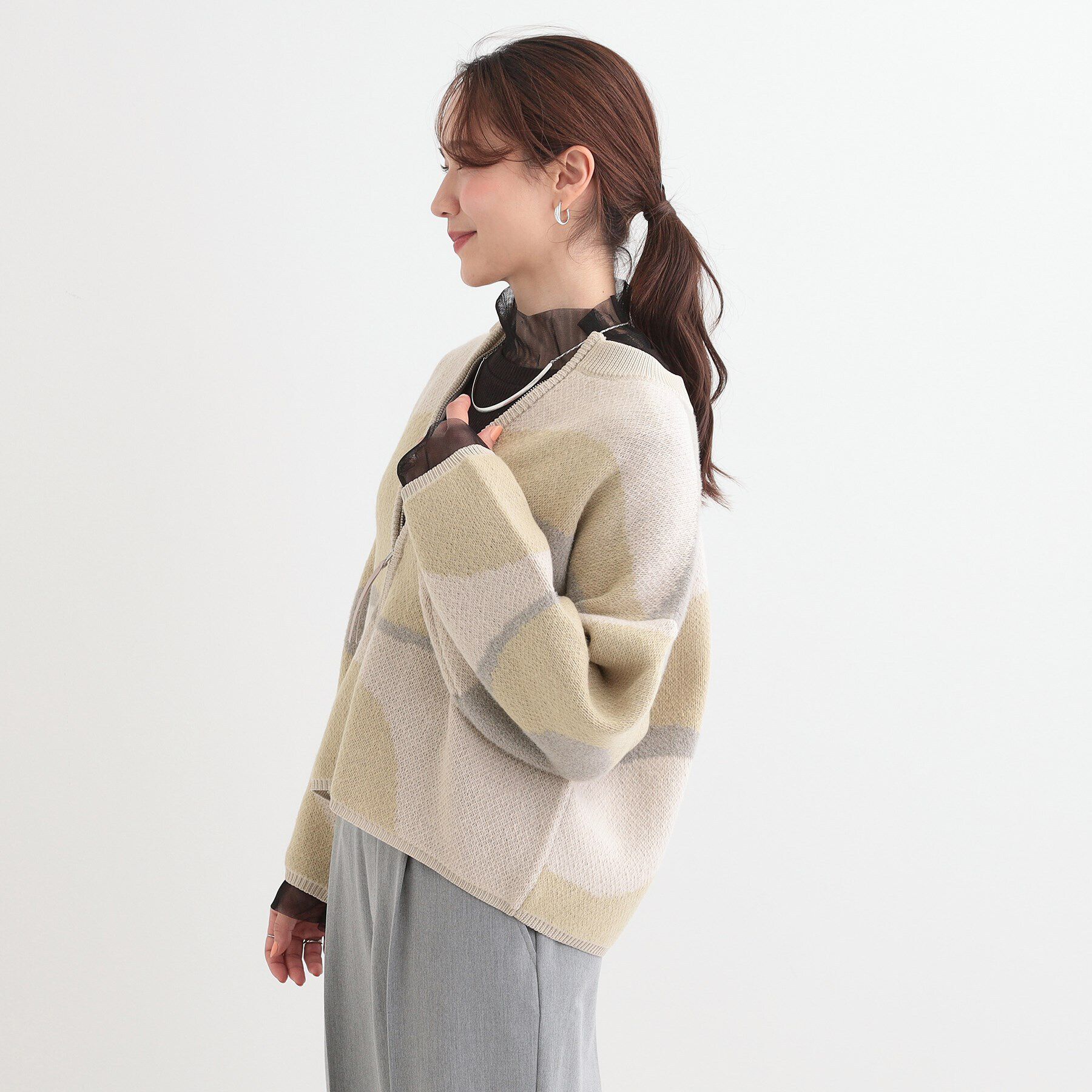 SHOO･LA･RUE「選べる3柄 ダブルZIPカーディガン」|カーディガン|