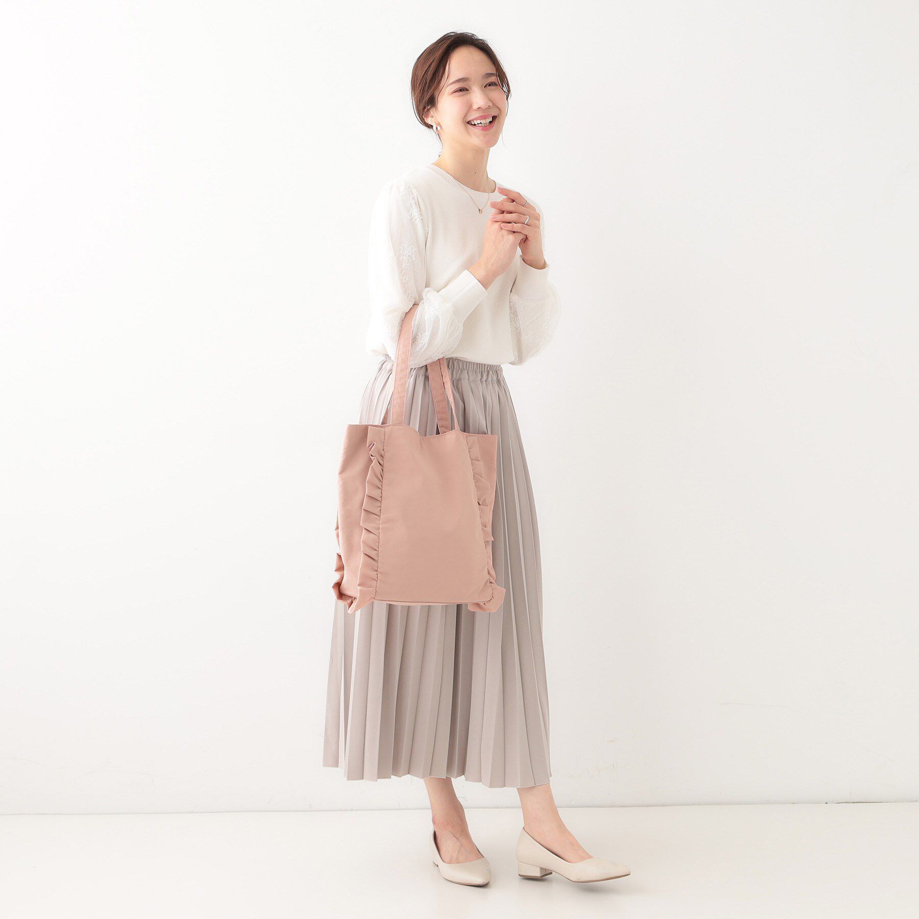 SHOO･LA･RUE「フリルトートバッグ」|トートバッグ|