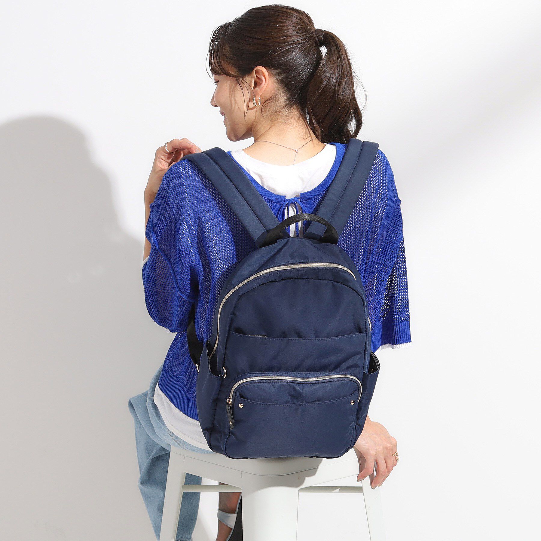 SHOO･LA･RUE「【撥水】整理整頓できちゃうリュック【低反発ショルダー】」|リュック|