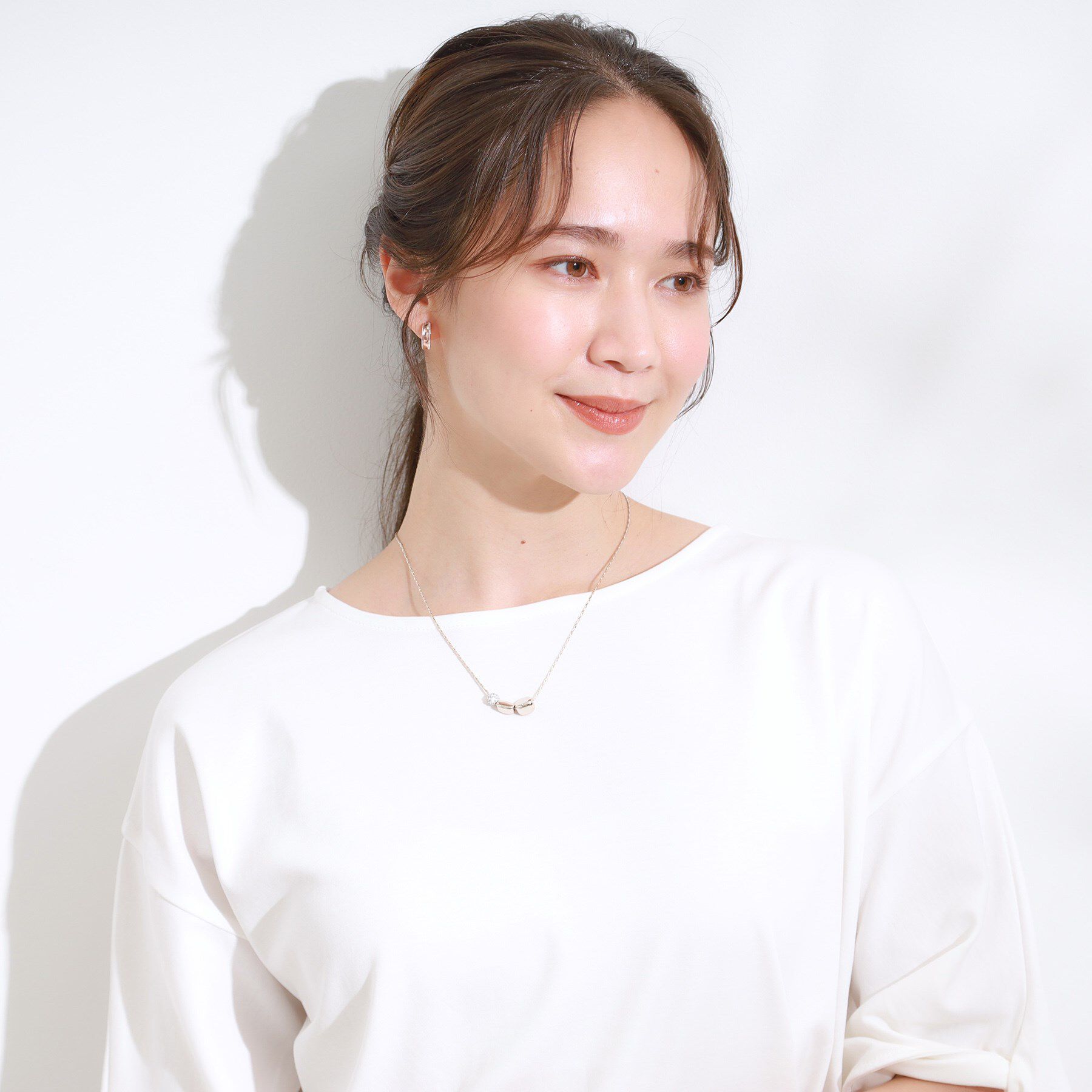 SHOO･LA･RUE「【2WAY】メタルパヴェネックレス」|ネックレス|