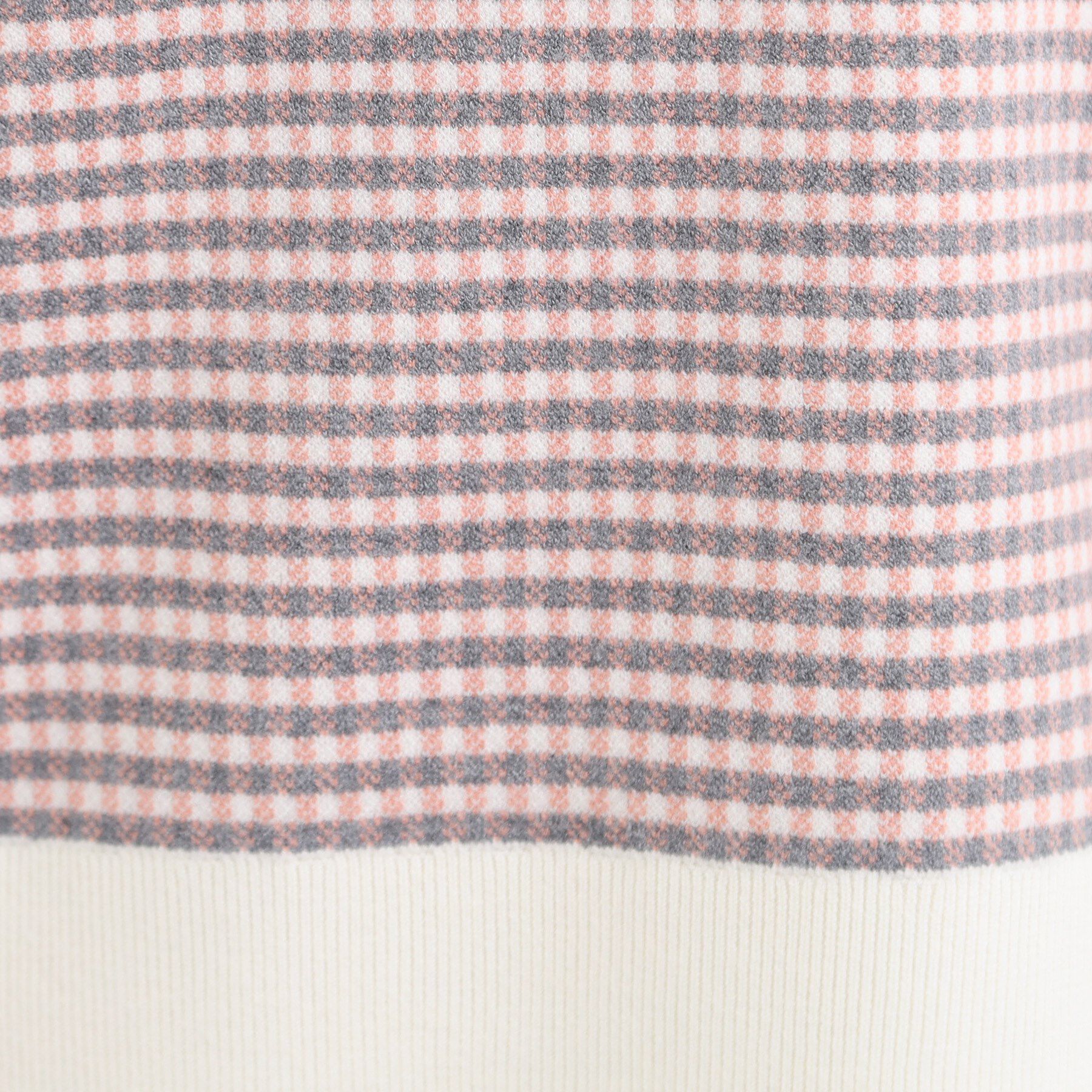 SHOO･LA･RUE「【洗濯機可/S-LL】クラシックなチェック柄が目を惹く 柔らかニット」|ニット・セーター|