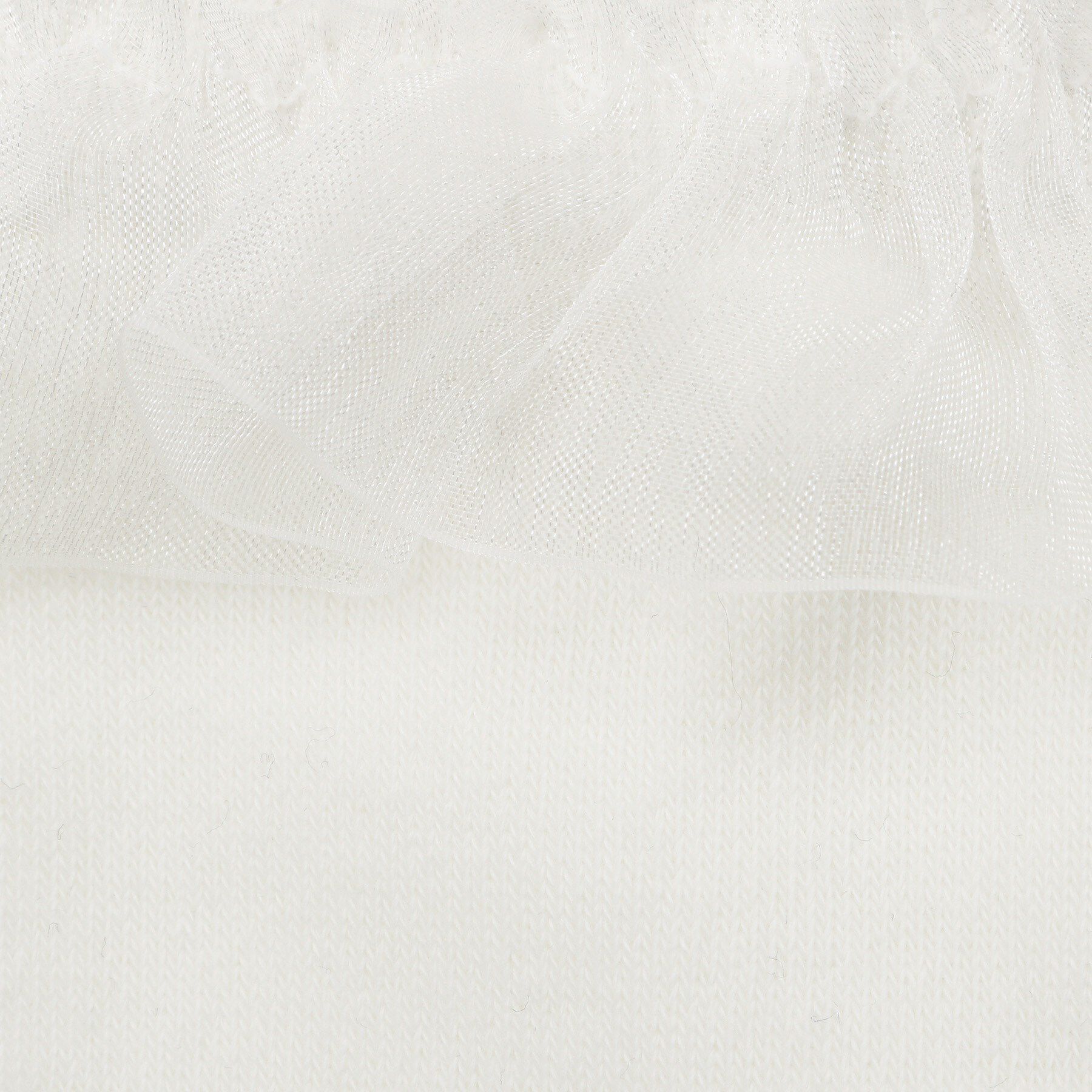 SHOO･LA･RUE「【セレモニー】オーガンジーレースハイソックス」|ソックス|