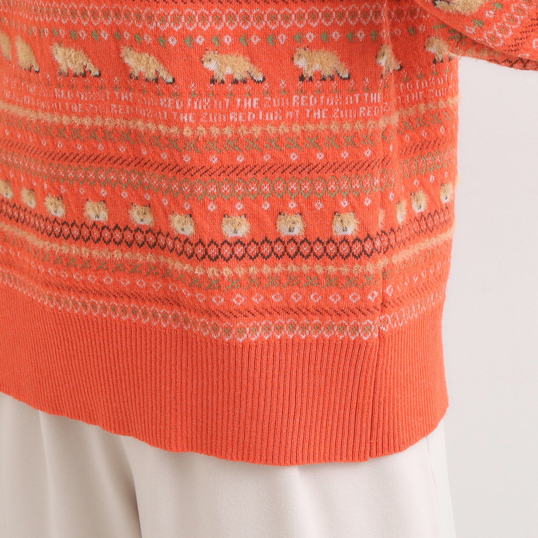 SHOO･LA･RUE「【旭山動物園応援商品】ノルディック柄 モールニット」|ニット・セーター|