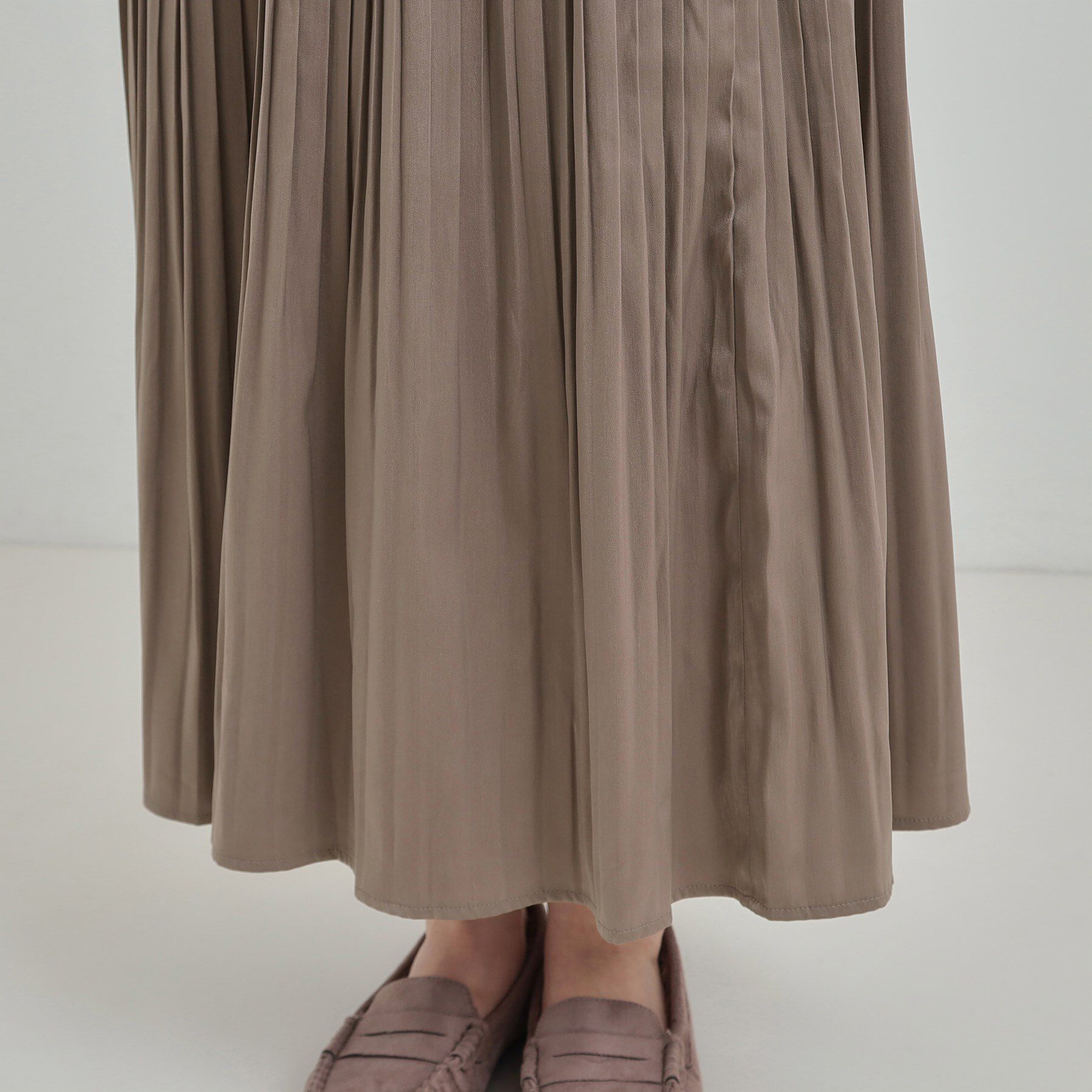 SHOO･LA･RUE「【着丈選べる/あったか】裏に秘密 プリーツスカート」|スカート|