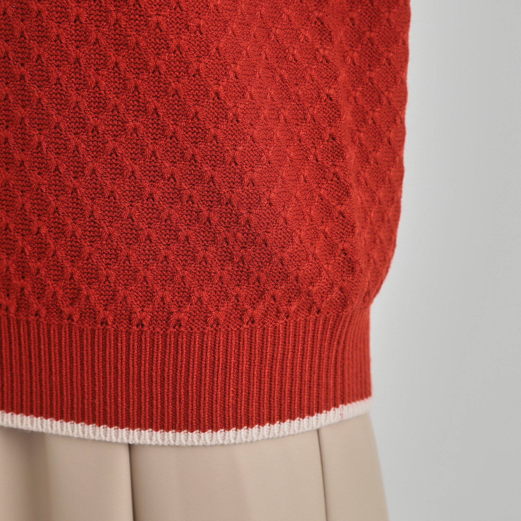 SHOO･LA･RUE「【洗濯機可/毛玉レス】配色がアクセント ダイヤ柄ゆるニット」|ニット・セーター|