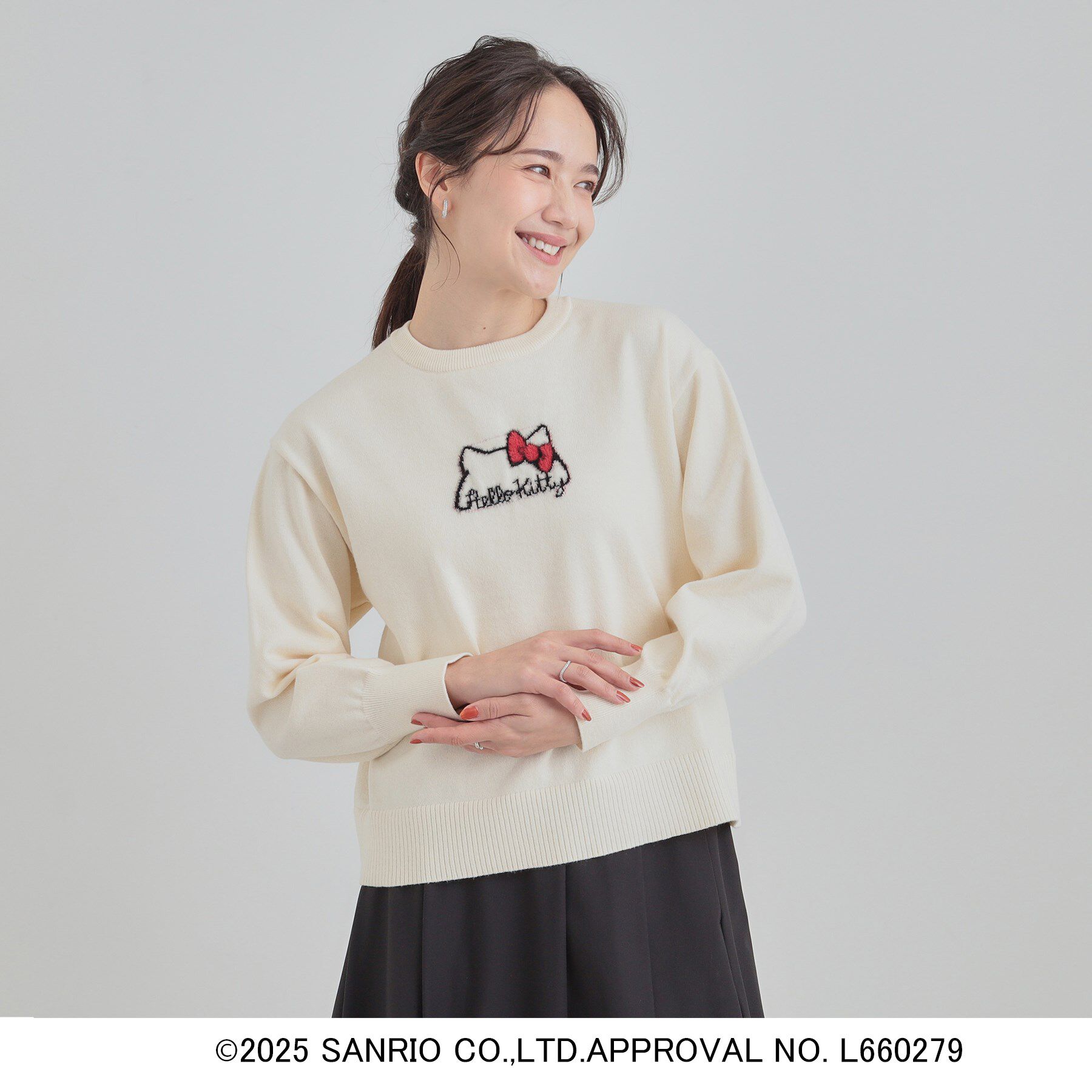 SHOO･LA･RUE「【HELLO KITTY コラボ】選べる6柄 スウェットライクニット」|ニット・セーター|