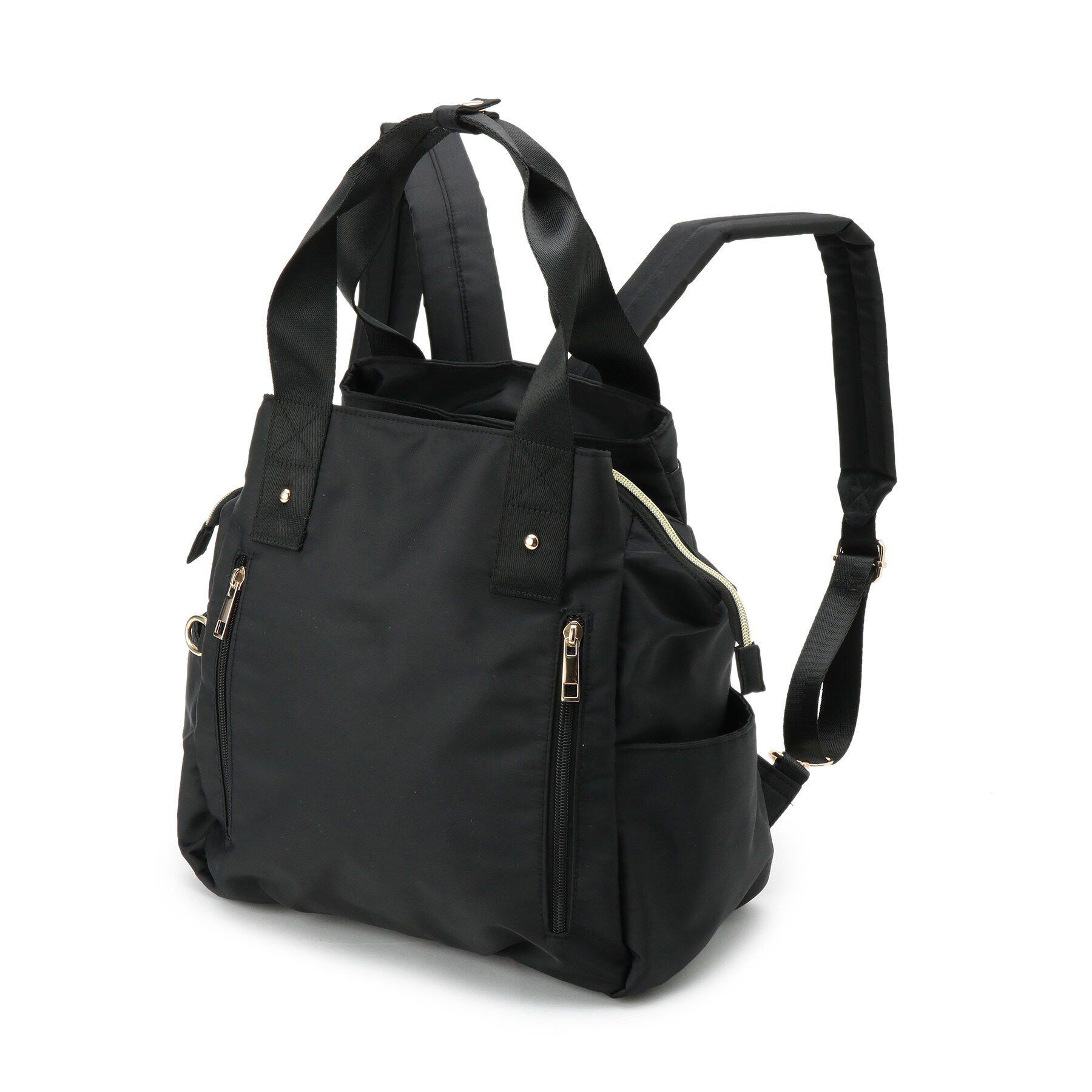 SHOO･LA･RUE「【撥水／2WAY】トートにもなる低反発ベルトの3層リュック」|リュック|