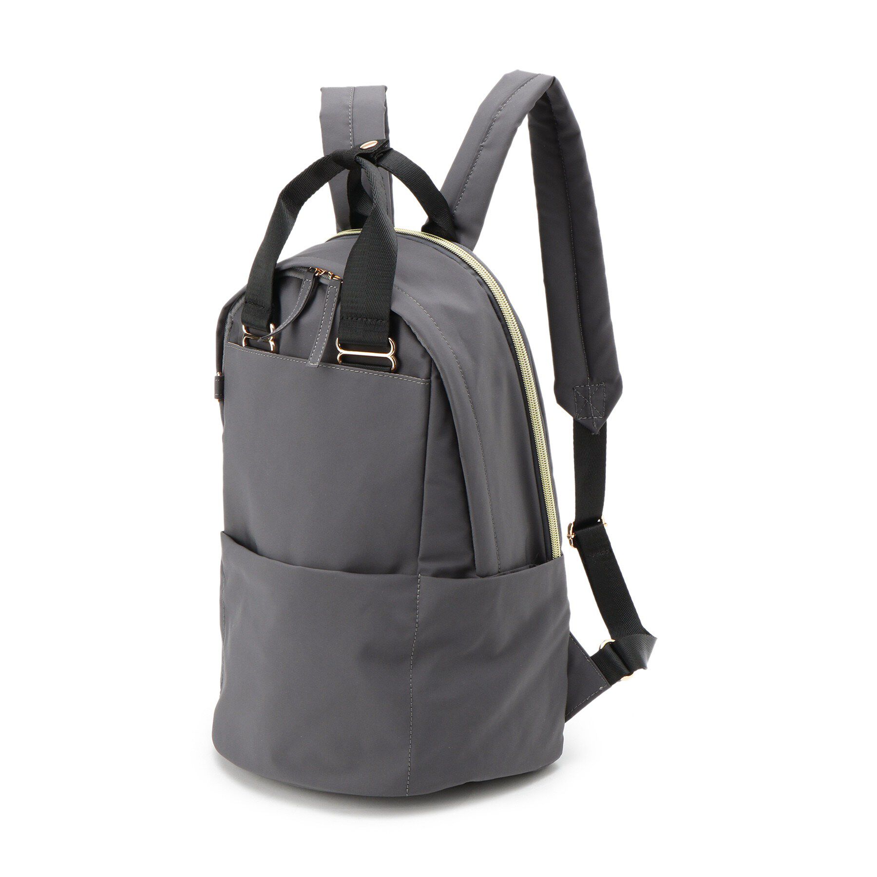 SHOO･LA･RUE「【撥水/9ポケット】コロンとしたフォルムが愛らしい キャリーオン ラウンドリュック」|リュック|