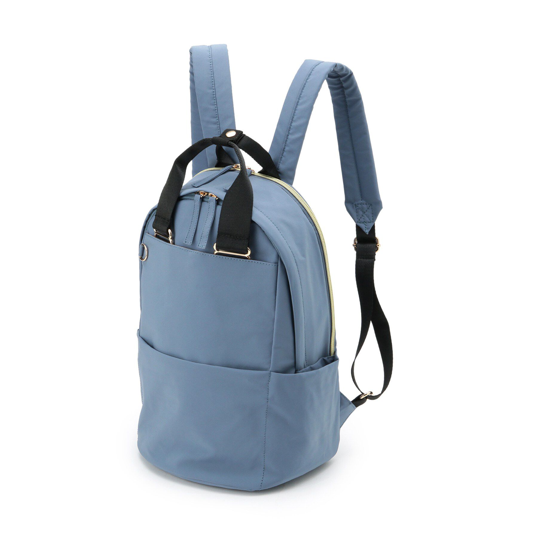 SHOO･LA･RUE「【撥水/9ポケット】コロンとしたフォルムが愛らしい キャリーオン ラウンドリュック」|リュック|