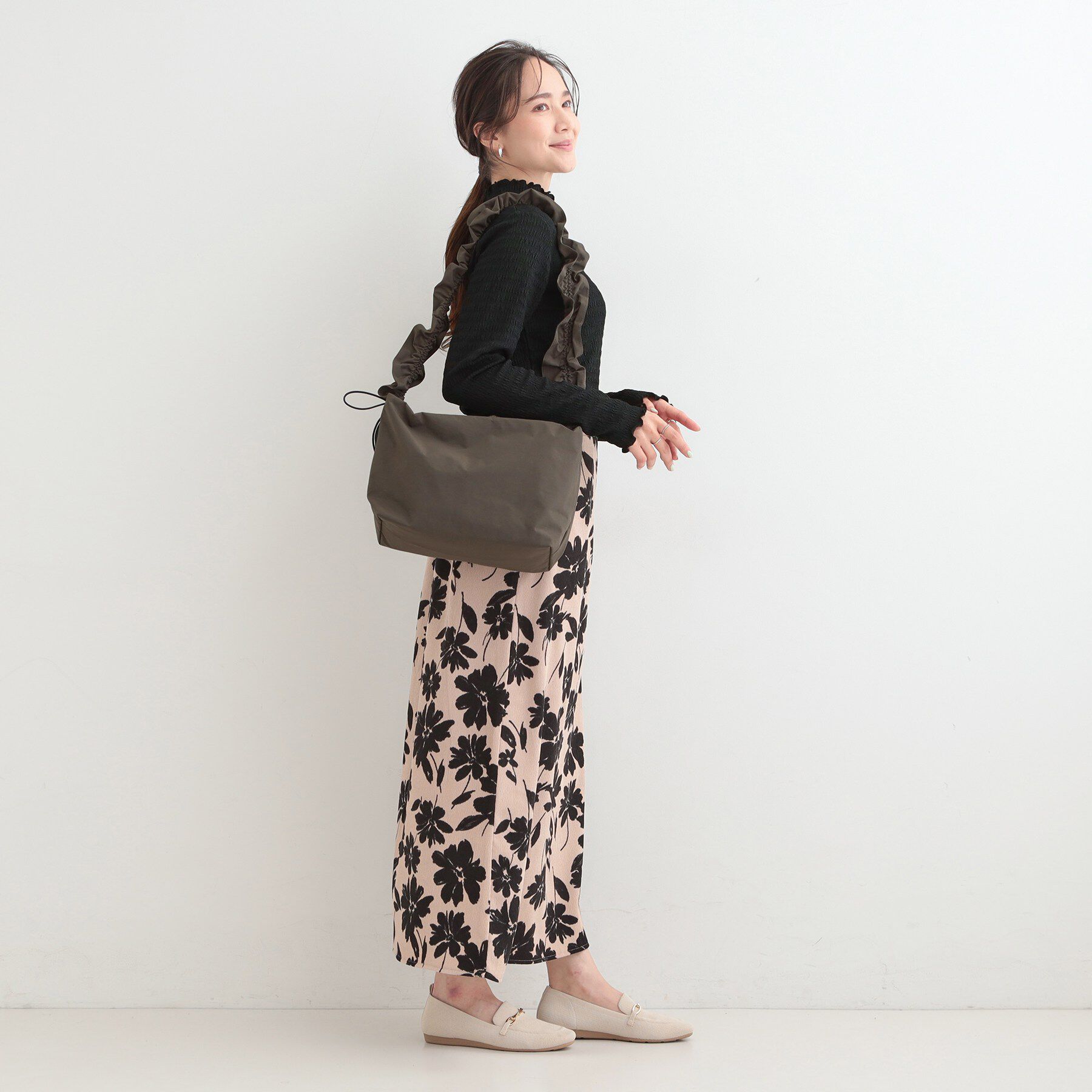 SHOO･LA･RUE「【撥水】ドロストギャザーショルダーバッグ」|ショルダー・メッセンジャー|