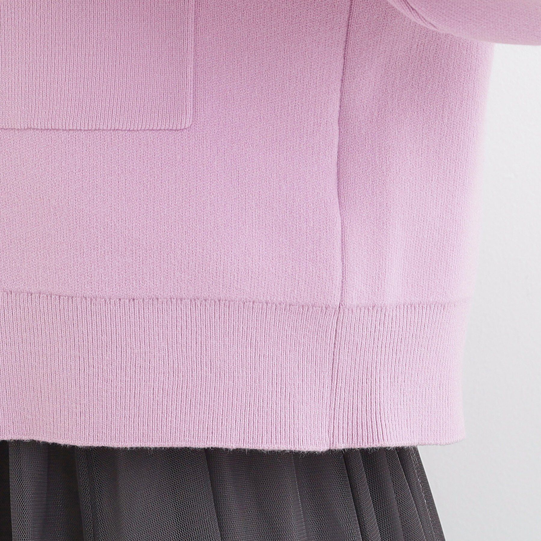 SHOO･LA･RUE「【洗濯機可/S-LL】金ボタンが華やかさを演出 ニットカーディガン」|カーディガン|