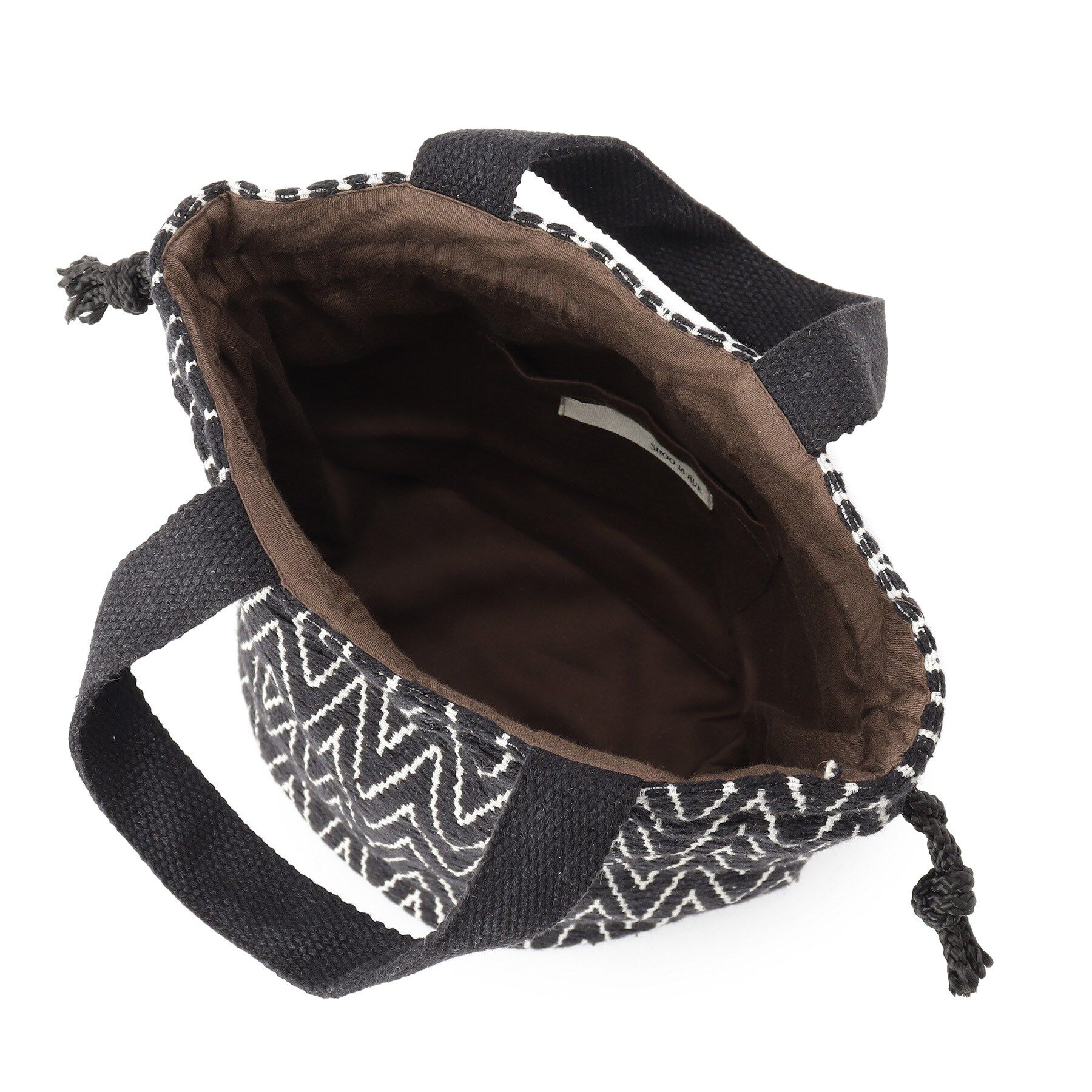 SHOO･LA･RUE「【インド製】ジャカード巾着バッグ」|トートバッグ|