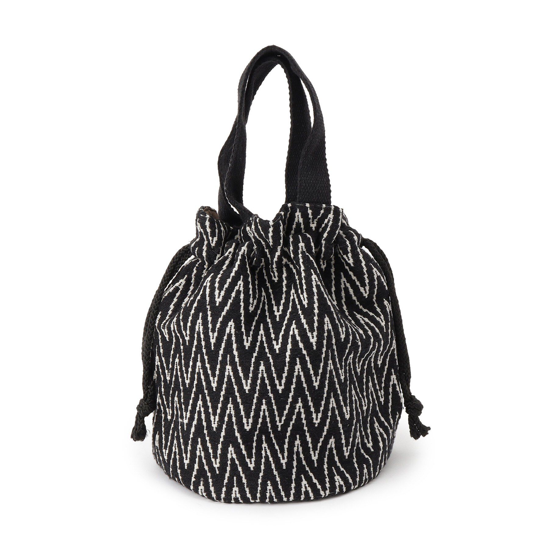 SHOO･LA･RUE「【インド製】ジャカード巾着バッグ」|トートバッグ|