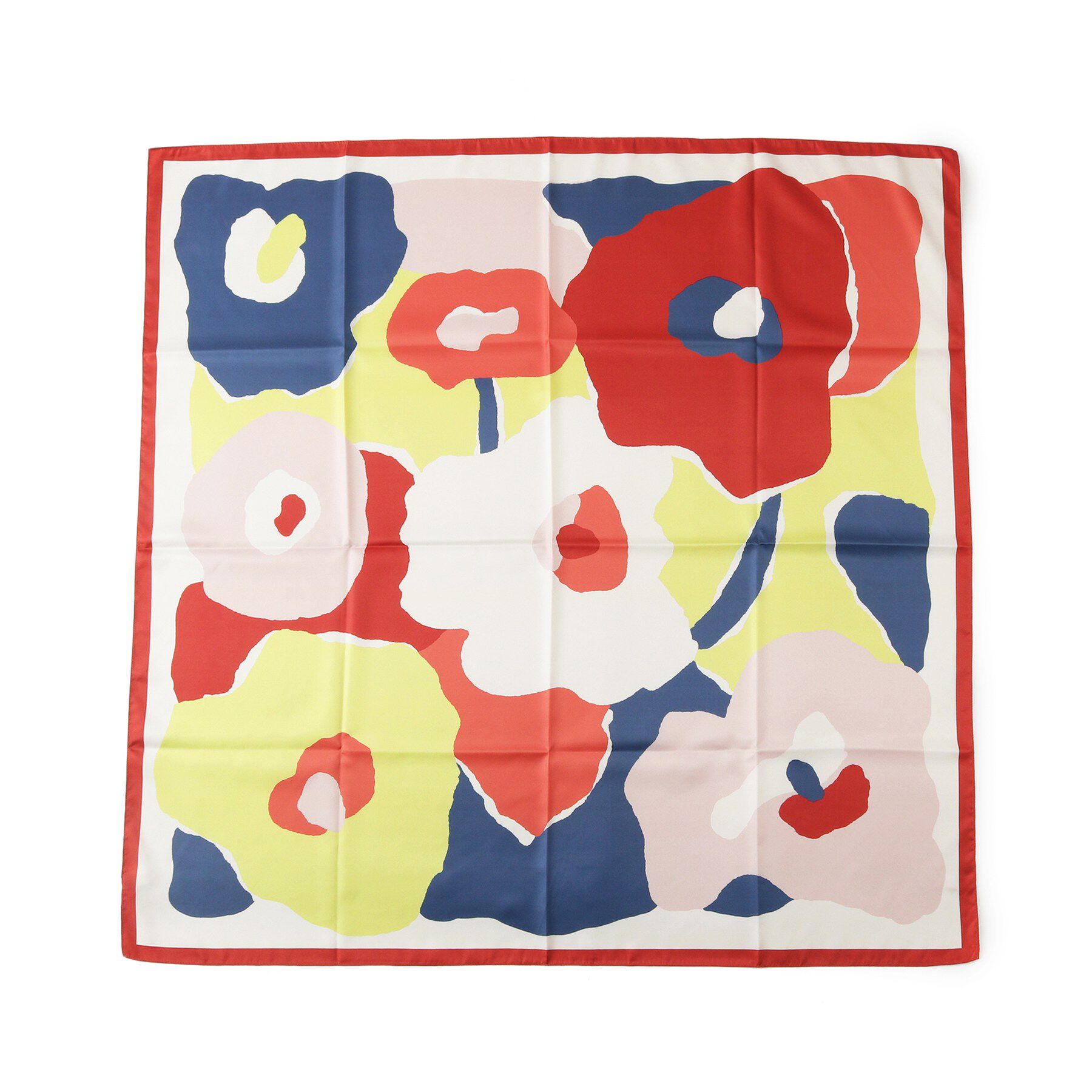SHOO･LA･RUE「大判プリントスカーフ（88&times;88cm）」|バンダナ・スカーフ|レッド(462)
