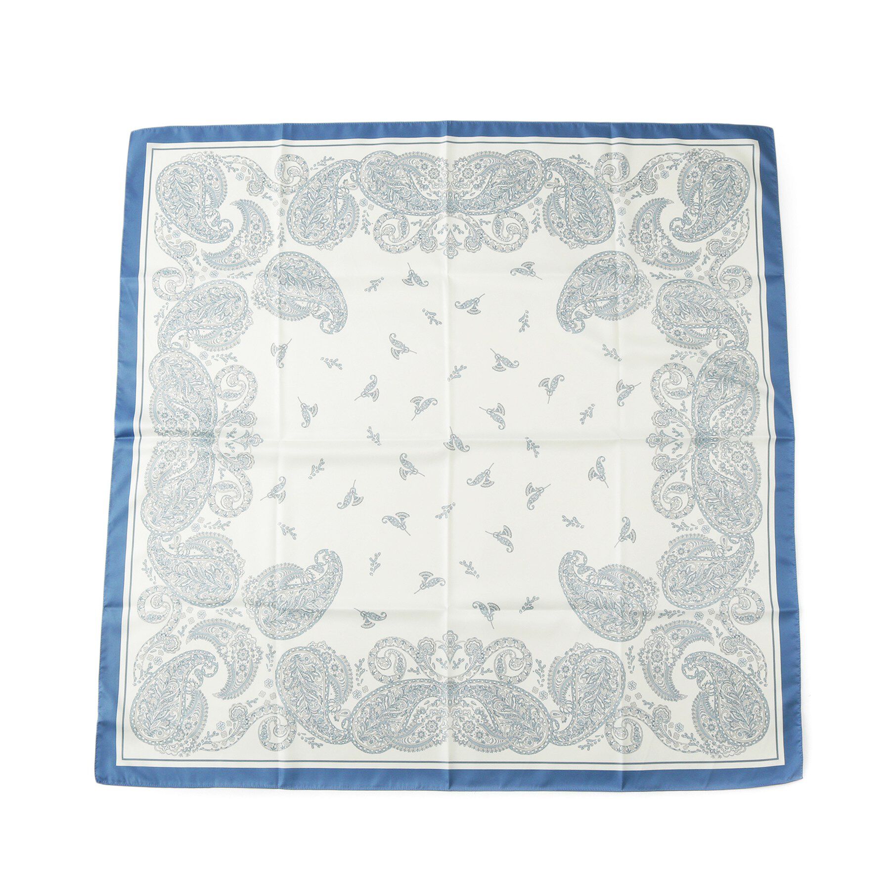 SHOO･LA･RUE「大判プリントスカーフ（88&times;88cm）」|バンダナ・スカーフ|ブルー(493)