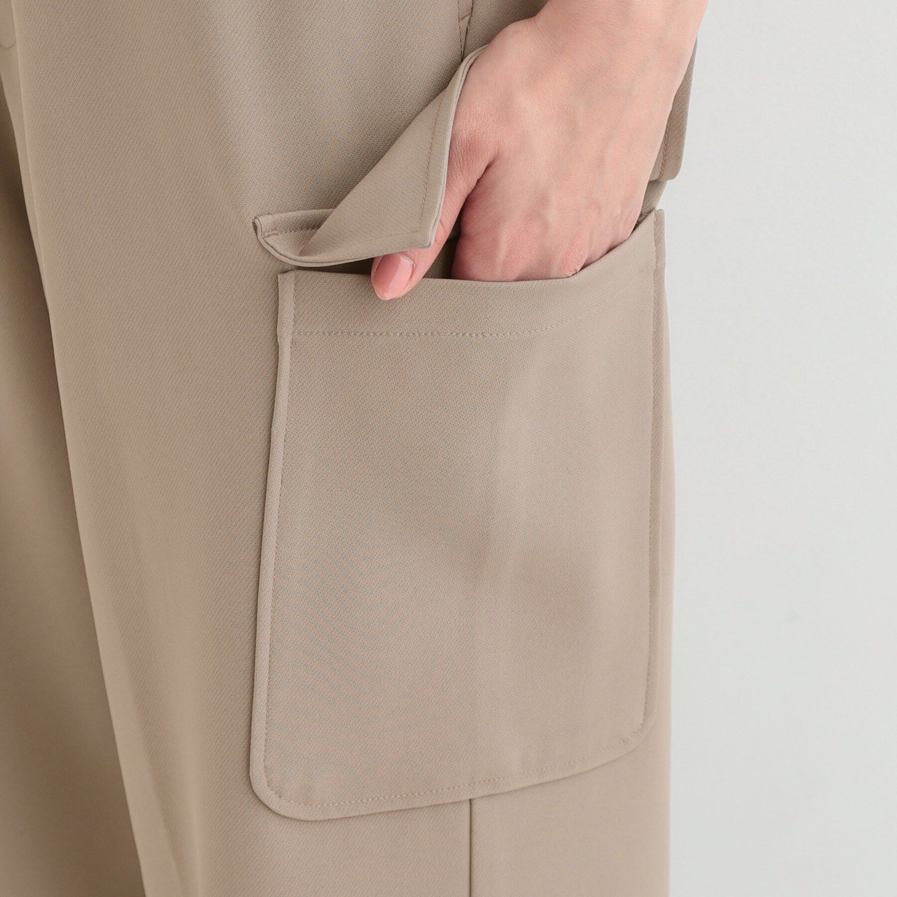 SHOO･LA･RUE「【洗濯機可/S-LL/2WAY】こなれたカジュアルスタイルに イージーカーゴパンツ」|その他|