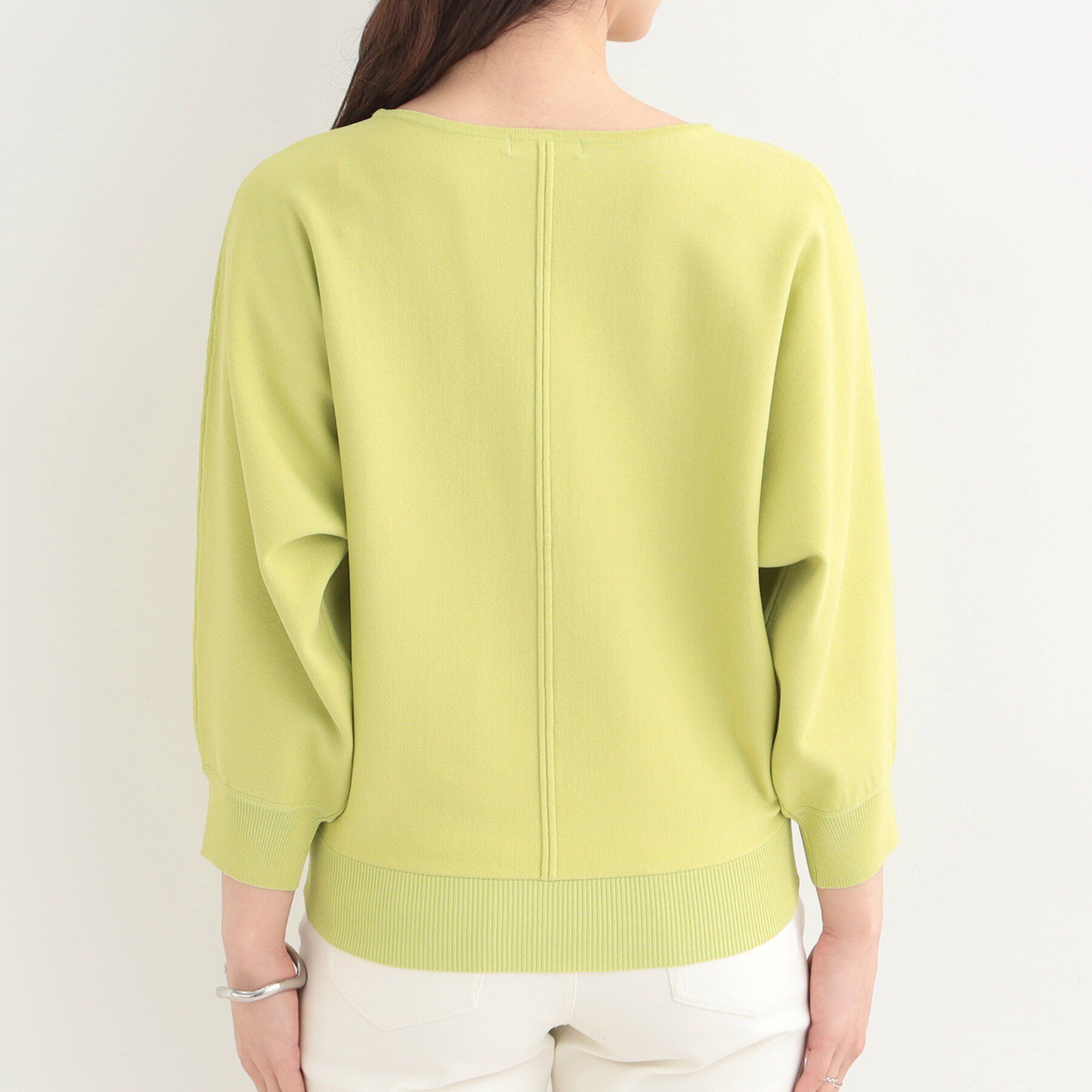 SHOO･LA･RUE「【洗濯機可/S-LL】さらりと軽やか インせず着られる すっきり見えドルマンニット」|ニット・セーター|