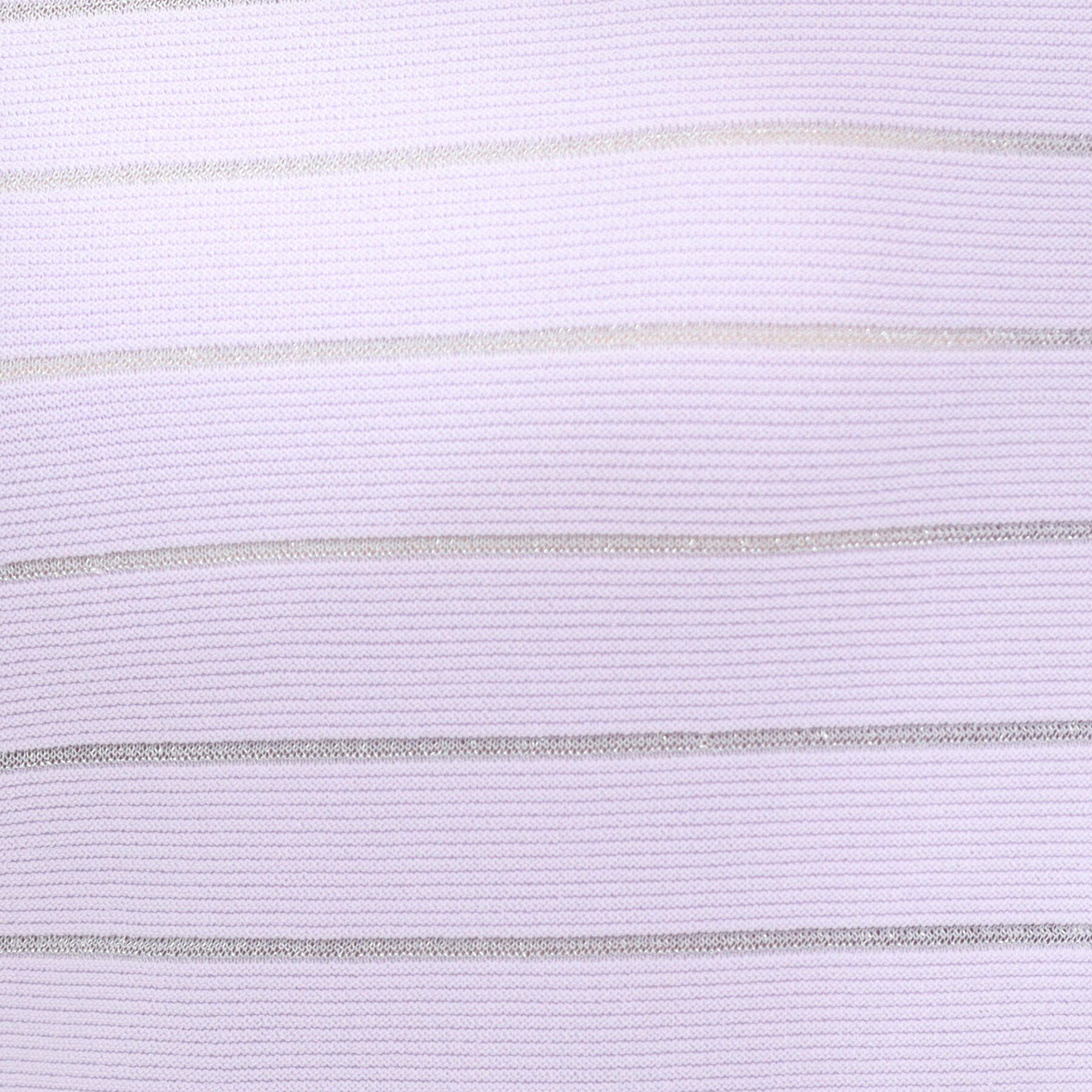 SHOO･LA･RUE「【洗濯機可/S-LL】デコルテがきれいに見えるVネックラメボーダーニット」|ニット・セーター|