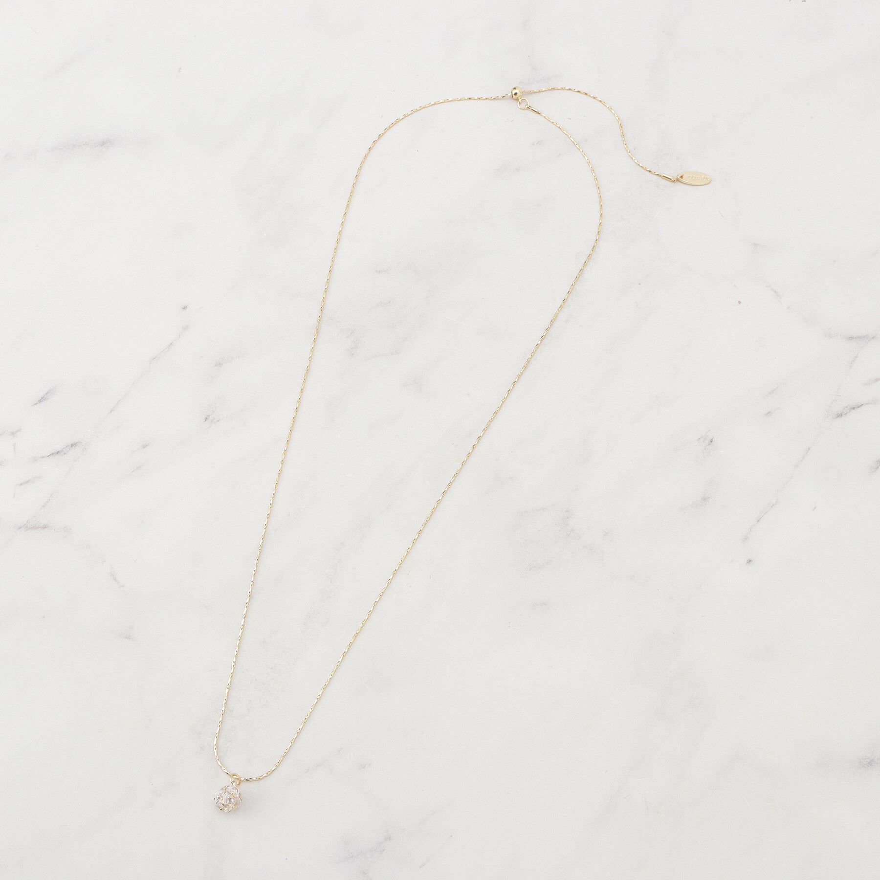 SHOO･LA･RUE「ジルコンボールネックレス」|ネックレス|