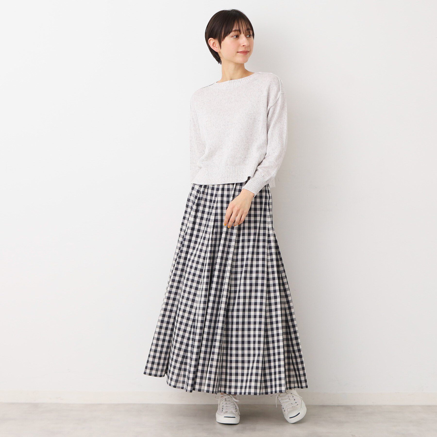 Dessin「【洗える】肩ボタンミックス糸ニット（S～L)」|ニット・セーター|