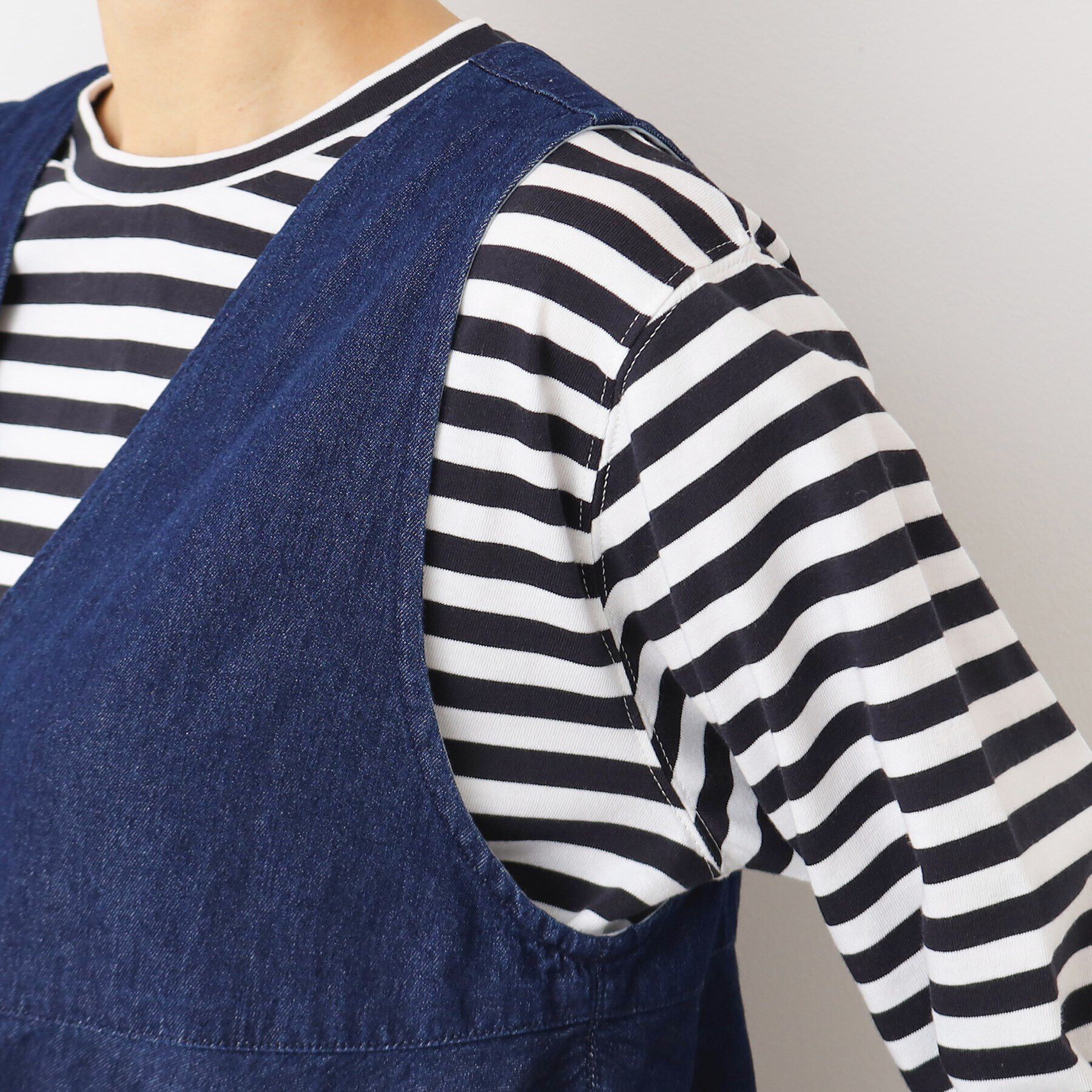 Dessin「【洗える】デニムペプラムベスト」|ベスト・ジレ|